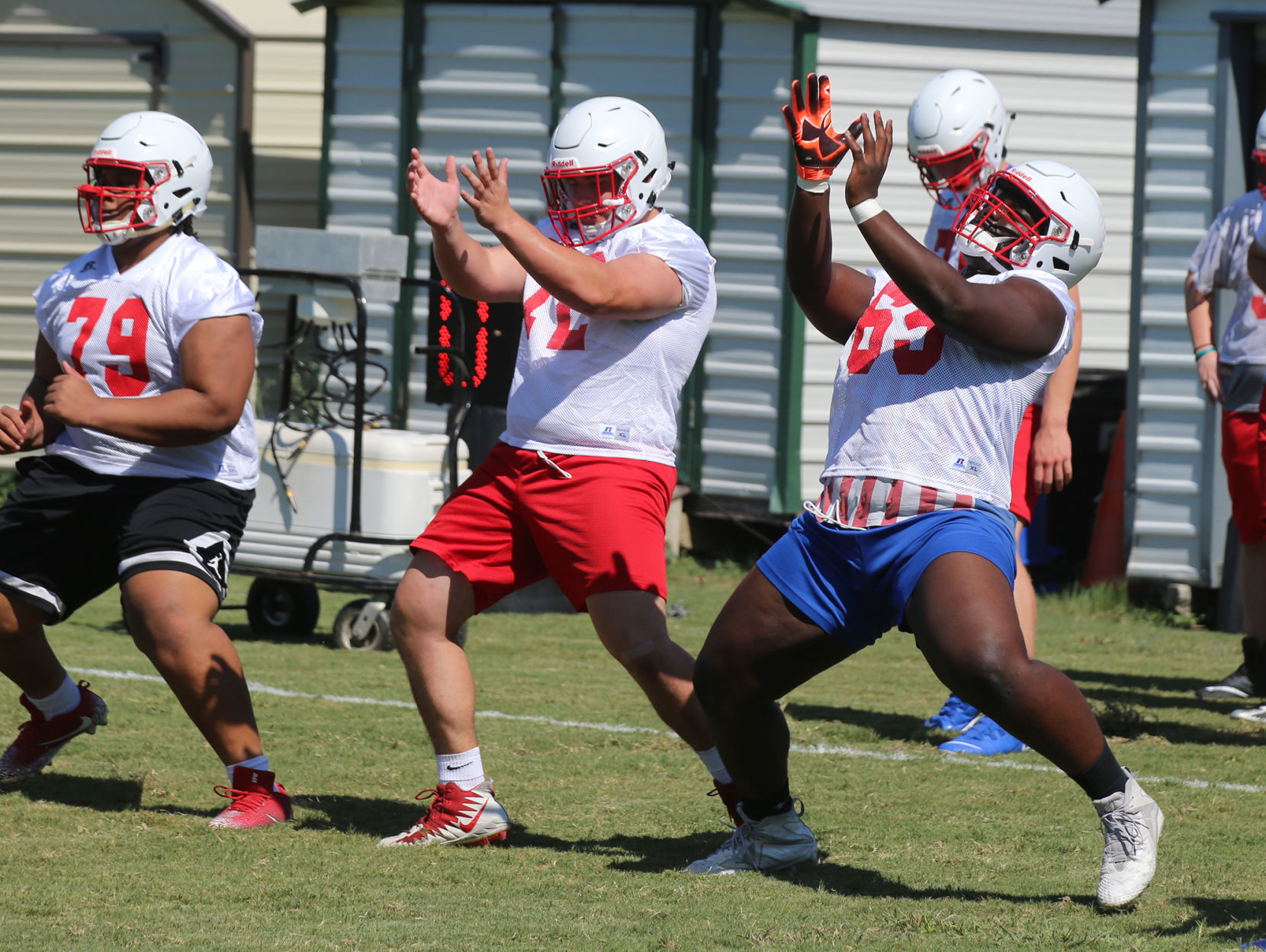 Big schools first day of practice